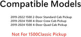 Tempered Rear Manual Slider Window Back Glass Compatible with Ram 1500 Pickup 2019-2024 Models (Not For 1500 Classic)