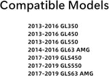 Driver Left Side Rear Door Window Door Glass Compatible with Mercedes Benz GL350 / GL450 / GL550 / GL63 AMG / GLS450 / GLS550 / GLS63 AMG 2013-2019 Models