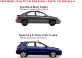 Passenger Right Side Front Door Window Door Glass Compatible with Kia Spectra Spectra5 Sedan & Hatchback 2005-2009 / 2.0L ENG Sedan 2004 Models