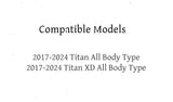 Passenger Right Side Front Door Window Door Glass Compatible with Nissan Titan 2017-2024 Models / Titan XD 2016-2024 Models