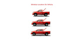 Heated Privacy Stationary Back Window Back Glass Compatible with Ram Pickup 1500 2019-2024 Models (Not For 1500Classic)