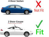 Passenger Right Side Door Glass Compatible with Honda Accord 2 Door Coupe 2003-2007 Models