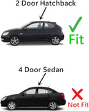 Without Wiper Hole Style Heated Back Window Back Glass Compatible with Hyundai Accent 2 Door Hatchback 2007-2011 Models