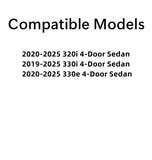 Tempered Driver Left Side Front Door Window Door Glass Compatible with BMW 3-Series 320i 330i 330e 4-Door Sedan 2019-2025 Models