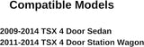 Driver Left Side Front Door Window Door Glass Compatible with Acura TSX 4 Door Sedan/Wagon 2009-2014 Models