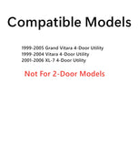 Driver Left Side Front Door Window Door Glass Compatible with Chevrolet Tracker 4 Door Utility 1999-2005 Models