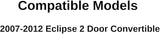 Passenger Right Side Door Window Door Glass Compatible with Mitsubishi Eclipse 2 Door Convertible 2007-2012 Models
