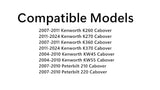 Tempered Driver Left Side Door Window Door Glass Compatible with Kenworth K260 K270 K360 K370 2007-2024 / KW45 KW55 2004-2010 / Peterbilt 210 220 2007-2010 Models