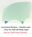 Laminated Driver Left Side Front Door Window Door Glass Compatible with Ram 1500 Pickup 2019-2025 Models (Not For 1500Classic)