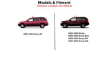 Driver Left Side Front Door Window Door Glass Compatible with Isuzu Ascender 2003-2009 Models/Saab 9-7x 2005-2009 Models/Oldsmobile Bravada 2002-2004 Models