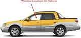 Driver Left Side Front Door Window Door Glass Compatible with Subaru Baja 4 Door Crew Cab 2003-2007 Models