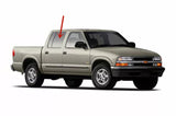 Passenger Right Side Rear Door Window Door Glass Compatible with Chevrolet Blazer 1995-2005 4 Door Models