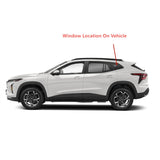 Tempered Driver Left Side Quarter Window Quarter Glass Compatible with Chevrolet Trax 2024-2025 Models