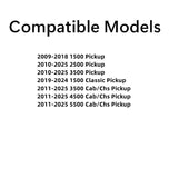 Privacy Non-Heated Stationary Back Window Back Glass Compatible with Ram Pickup 1500 2009-2018 & 1500 Classic 2019-2024 & 2500 3500 2010-2025 & 3500Cab/Chs 4500 5500 2011-2025 Models