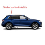 Chrome Moulding Style Passenger Right Side Rear Quarter Window Quarter Glass Compatible with Audi Q5 / SQ5 2018-2025 Models (Not For Q5/SQ5 Sportback)