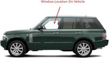 Driver Left Side Front Door Window Door Glass Laminated Compatible with Land Rover Range Rover 2006-2007 Models