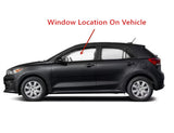Tempered Driver Left Side Front Door Window Glass Compatible with Kia Rio / Rio5 2018-2023 Models