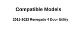 Driver Left Side Rear Door Window Door Glass Compatible with Jeep Renegade 2015-2023 Models