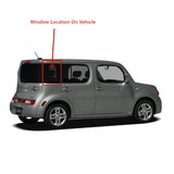 Tempered Passenger Right Side Quarter Window Quarter Glass Compatible with Nissan Cube 2009-2014 Models