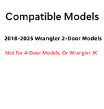 Laminated Passenger Right Side Quarter Window Quarter Glass Compatible with Jeep Wrangler 2-Door 2018-2025 Models