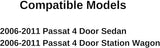 Passenger Right Side Front Door Window Door Glass Compatible with Volkswagen Passat 4 Door Sedan 2006-2011 Models