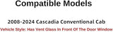 Passenger Right Side Front Door Window Door Glass Compatible with Freightliner Cascadia 2008-2024 Models