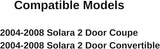 Driver Left Side Front Door Window Door Glass Compatible with Toyota Solara 2004-2008 Models