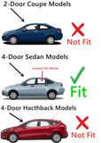Driver Left Side Rear Door Window Door Glass Compatible with Ford Focus 4 Door Sedan/Hatchback 2000-2007 Models