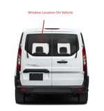 Clear Driver Left Side Rear Back Window Back Glass Compatible with Ford Transit Connect 2014-2023 Models