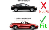 Passenger Right Side Door Window Door Glass Compatible with Mitsubishi Eclipse 2 Door Convertible 2007-2012 Models