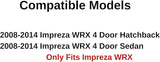 Passenger Right Side Rear Door Window Door Glass Compatible with Subaru Impreza WRX 4 Door Sedan/Hatchback 2008-2014 Models