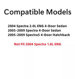 Driver Left Side Front Door Window Door Glass Compatible with Kia Spectra Spectra5 Sedan & Hatchback 2005-2009 / 2.0L ENG Sedan 2004 Models