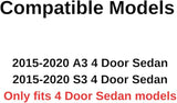 Tempered Driver Left Side Front Door Window Door Glass Compatible with Audi A3 / S3 4-Door Sedan 2015-2020 Models