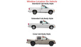 Passenger Right Side Front Door Window Door Glass Compatible with Chevrolet Blazer 1995-2005/GMC Jimmy 1995-2001 Models