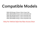 Driver Left Side Quarter Window Door Glass Compatible with Ford Ranger / Mazda B2300 B2500 B3000 B4000 Super/Extended Cab Pickup 1998-2010 (Only For Vehicle Style Has Rear Access Door)