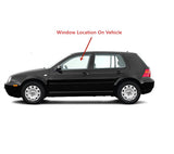 Driver Left Side Front Door Window Door Glass Compatible with Volkswagen Jetta 2000-2005 / Jetta (New) 1999 Models