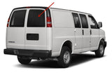 Complete Set Movable Back Window Back Glass Passenger Right Side Compatible with GMC Savana/Chevrolet Express Van 1996-2025 Models