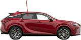 Tempered Passenger Right Side Rear Door Window Door Glass Compatible with Lexus RX350 RX350h RX500h 2023 Models