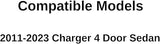 Driver Left Side Rear Door Window Door Glass Compatible with Dodge Charger 2011-2023 Models