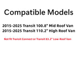 Driver Left Side Front Vent Window Vent Glass Compatible with Ford Transit 110.2" High-Roof 100.8" Mid-Roof Van 2015-2025 Models (Not for Transit Connect or Low-Roof Transit)