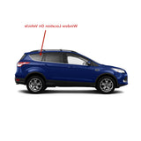 Chrome Frame Style Tempered Passenger Right Side Rear Quarter Window Quarter Glass Compatible with Ford Escape 2013-2016 Models