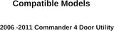 Passenger Right Side Quarter Window Quarter Glass Compatible with Jeep Commander 2006-2011 Models