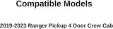 Laminated Driver Left Side Front Door Window Door Glass Compatible with Ford Ranger Pickup 4 Door Crew Cab 2019-2023 Models