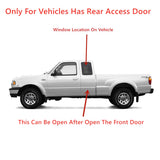Driver Left Side Quarter Window Door Glass Compatible with Ford Ranger / Mazda B2300 B2500 B3000 B4000 Super/Extended Cab Pickup 1998-2010 (Only For Vehicle Style Has Rear Access Door)