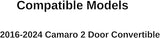 Driver Left Side Door Window Door Glass Compatible with Chevrolet Camaro 2 Door Convertible 2016-2024 Models
