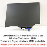 4MM Laminated Privacy Driver Left Side Rear Door Window Door Glass Compatible with Jeep Grand Cherokee L 2021-2025 Models