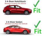 OEM Passenger Right Side Front Door Window Door Glass Compatible with Mazda 3 2014-2018 Models