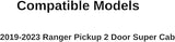 Laminated Passenger Right Side Front Door Window Door Glass Compatible with Ford Ranger Pickup 2 Door Super Cab 2019-2023 Models