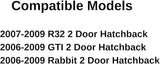 Driver Left Side Door Window Door Glass Compatible with Volkswagen R32 / GTI / Rabbit 2 Door Hatchback 2006-2009 Models