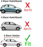 Heated Back Window Back Glass Compatible with Toyota Yaris 4 Door Sedan 2007-2012 Models